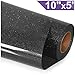 ARHIKY Glitter Heat Transfer Vinyl HTV for T-Shirts 10Inches by 5 Feet Rolls(Black)