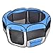 New Small Blue Pet Dog Cat Tent Playpen Exercise Play Pen Soft Crate T08