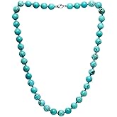 Womens Handmade Beaded Gemstone Necklace - 10mm Natural Gemstone Multicolour, Black, Green, Deep Rose Agate, Amethyst Necklace For Women