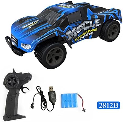 Outsta Radio Remote Control Car, Multiplecolor 2.4GHz High Speed RC Racing Car 4WD Remote Control Truck Off-Road Buggy Toys Truck Vehicle Electric Cars Gift for Boys (Multicolor-E)