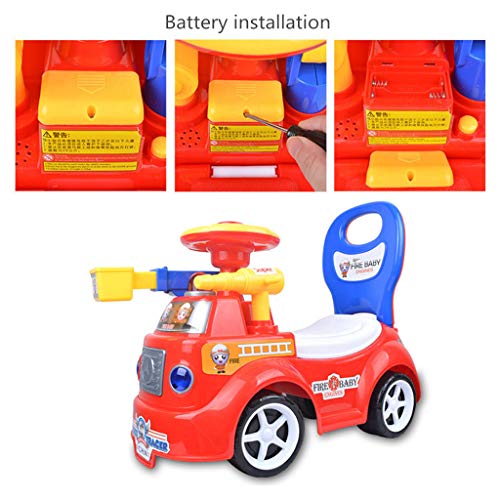 MSOO Ride On Toy Kids Car Push Along Children Bike Toddler Walker Baby Balance Toys (Red)