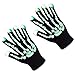 ZPTONE LED Gloves Skeleton Gloves 3 Color 6 Mode Flashing Finger Lights Halloween Costume Party Favors Light Up Toys Novelty Christmas Gift
