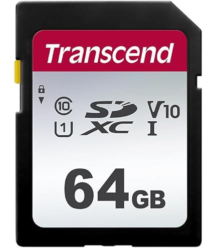 Amazon.com: Transcend 64GB SDXC Memory Card, UHS-I U1 V10, Up to