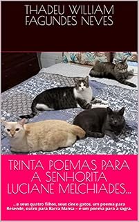 Livro TRINTA POEMAS PARA A SENHORITA LUCIANE MELCHIADES...: ...e seus quatro filhos, seus cinco gatos, um poema para Resende, outro para Barra Mansa – e um poema para a sogra.