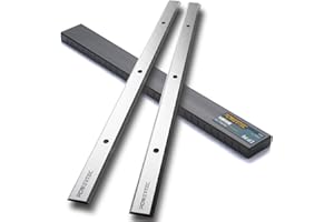 POWERTEC 12-1/2 Inch Planer Blades for Wen 6550, 6550T, PL1252 Planer, Replacement for Wen BP122M, BP122K Planer Knives, Set 