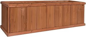 Greenstone 100078 Gran Robusto Cedar Planter Box, Medium, Heartwood