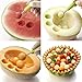 The Sapores MelonEssentials - 304 Stainless Steel Watermelon Melon Cutter Slicer Corer Server Knife, Melon Baller Scoop and 5 Fruit Forks