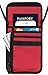 SimpacX Passport Holder Cover Case RFID Blocking Classic Neck Travel Wallet (red)