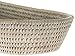 KOUBOO La Jolla Rattan Bread Basket, White Wash, Large
