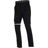 LINLANG EN Men's Hiking Pants Convertible Cargo Pants Waterproof Lightweight Quick Dry Zip Off 4 Pockets Fishing Travel Pant