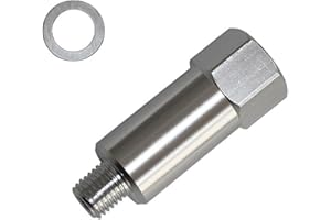 DSONEJAGR Ls Engine Swap M12 1.5 Adapter to 3/8 NPT Coolant Extended Length Temperature Sensor Coolant Water Temp Sensor Adapter for LS1 LS2 LS3 LS6 LSX LM4 LM7 L33 L76 L92 L99 LQ9 LR4 LH6