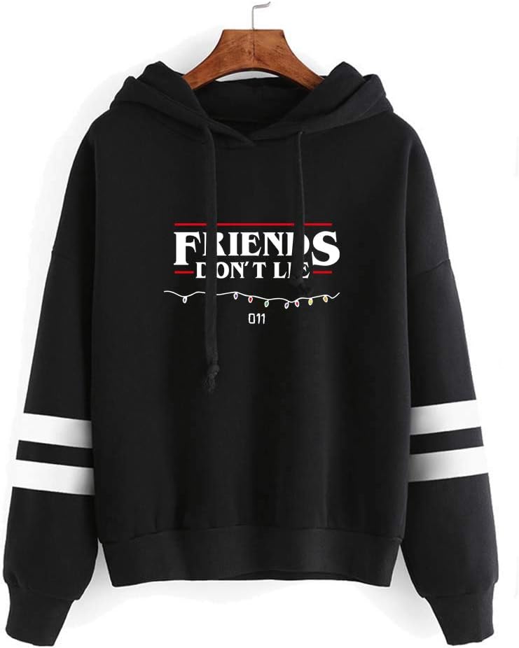 Stranger TV Show Friends Don't Lie Upside Down Hoodie Sweater Sweatshirt Pullover