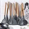 Umite Chef Kitchen Cooking Utensils Set, 24 pcs Non-Stick Silicone Cooking Kitchen Utensils Spatula Set with Holder…