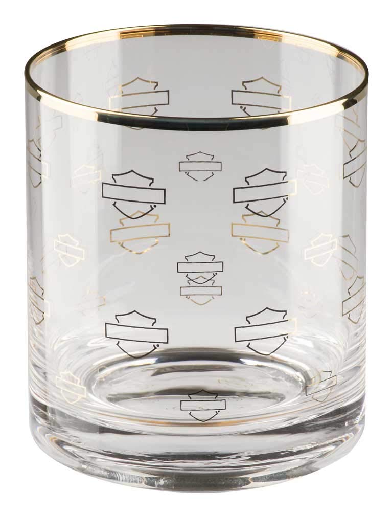 Harley-DavidsonRepeat Silhouette B&S Double Old Fashioned Set - 12oz. HDX-98721