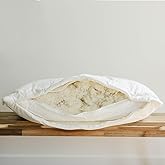 Woolino Premium Wool Pillow, Breathable 100% Wool Fill & Organic Cotton Cover Pillow Insert & Washable Quilted Shell, Sleeping Pillow with Adjustable Loft to Customize Thickness, King - 20x36 Inches