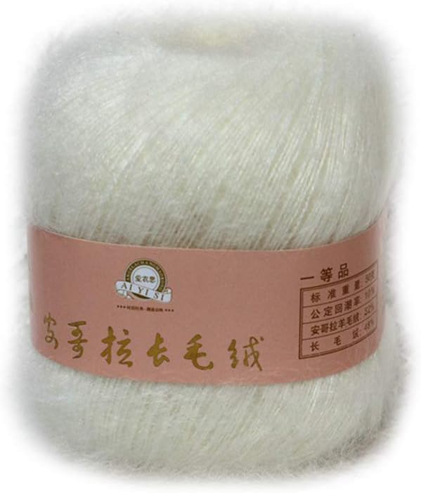 Runrain Soft Mohair Cashmere Knitting Wool Yarn DIY Shawl Scarf Crochet Thread Supplies