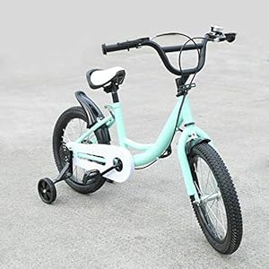 Kinderfietsen, groen, 16 inch, kinderfietsen, jongensfietsen, MTB-fiets met terugtraining wielen, ideaal als cadeau