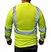 3C Products ST3000, ANSI/ISEA Class 3, Men’s High Vis Long Sleeve Safety T-Shirt, UV Protection, Reflective, Neon Green