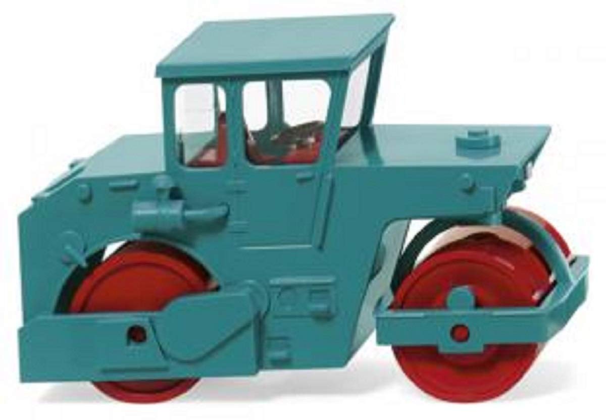 Wiking Road roller (ABG) water blue - Model Car, 1:87 - Collector's item - No TOY !!