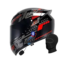 Motorcycle Bluetooth Full Face Helmet, Integrated