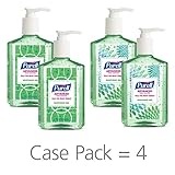 PURELL Advanced Hand Sanitizer Soothing Gel for the workplace, Fresh scent, with Aloe and Vitamin E - 8 fl oz pump bottle (Pack of 4) - 9674-06-ECDECO