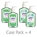PURELL Advanced Hand Sanitizer Soothing Gel for the workplace, Fresh scent, with Aloe and Vitamin E - 8 fl oz pump bottle (Pack of 4) - 9674-06-ECDECO primary