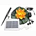 ASC Solar Powered Water Floating Lotus Fountain with Water Pump (Red)
