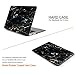 iDOO Matte Rubber Coated Soft Touch Plastic Hard Case for MacBook Air 13 inch Model A1369 and A1466 Rich Black Marble