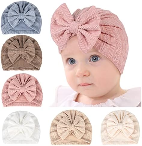 Amazon.com: Yili Maizi 6 Pack Baby Turban,Little Girl Hat with Bow