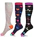 Compression Socks Women Knee High 15-20 mmHg for Sports, Running, Nurses, Maternity, Pregnancy, Travel