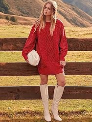ANRABESS Women's Loose Crewneck Oversize Sweater