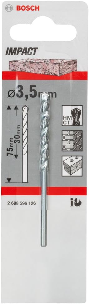 Bosch 2608596126 CYL-1 Masonry Drill Bit, 3.5mm x 30mm x 60mm - Image 3