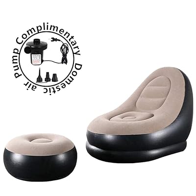 unhg Inflatable Deck Chair with Air Pump, Lounger Sofa