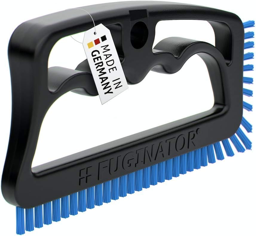 Fuginator Scrub Brush for Tile and Grout: Stiff Nylon Bristle Scrubbing Brush - Bathtub and Shower Scrubber for Floor Joints and Tile Seams - Cleaning Brushes and Supplies for Bathroom and Kitchen