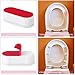 Onwon 4 Pieces Toilet Seat Bumpers with Strong Adhesive - Provide a Great Buffering and Protect your Toilet Seat Well - Universal Replacement Seat Bumper Kit