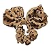 Polytree 5pcs Cute Girls Women's Big Polka Dot Rabbit Ear Hair Bow Tie Bands Ponytail Holder