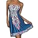 ACVIP Women's Sexy Bohemian Beach Dresses Blue (US0=China M)
