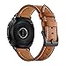 Balerion 20mm Qiuck Release Genuine Leather Strap Watch Band for Gear Sport,Skgen Falster Smartwatch,Nkia Steel HR 40MM Version-Brown