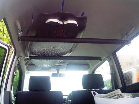 Amazon 車内キャリア ピラー 手すり タイプ バー 車 バイク