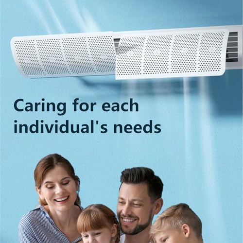 TERRIFI 4 Pcs Freestanding Air Vent Deflector - Adjustable Wind Direction, Ceiling Register Vent Deflector, Air Conditioner & AC Air Deflector, Suitable for Central Air Conditioning