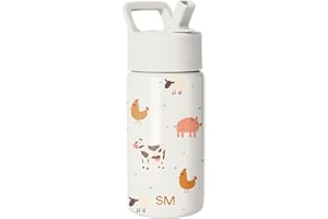 Simple Modern Kids Water Bottle with Straw Lid | Reusable Insulated Stainless Steel Cup for Toddlers, School | Summit Collect