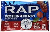 RAP Protein Energy Gummies Cherry Flavor 1.27 Oz 36g Each ( 12 in a Box )
