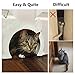 Slowton Cat Door, Pet Door for Cats Interior Door 2 Way Kitty Hole Shape Pass Fits Hollow Core Glass Solid Door for Cats up to 21lbs, Hidden Litter Box in Basement Laundry Room Easy to Install