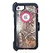 iPhone 8 Plus Case with Screen Protector,iPhone 7 Plus Protective Phone Cases for Men/Women,Vodico Camo Heavy Duty Defender Shockproof High Impact Full Body Cover with Belt Clip Holster (X Rose)