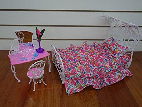 Barbie Size Dollhouse Furniture- Sweet Dream Bed Room Play Set