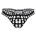 CHICTRY Men's Stain Ruffle Frilly Low Rise Thong Underwear Sissy Pouch Crossdres Panties (X-Large(Waist:31.5-58.5