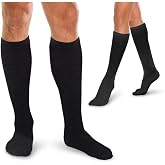 Therafirm Adult's Moderate Support Sock 20-30 mmHg, Black, Medium
