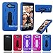 SKY 5.0W Premium Rugged Tough Hybrid Armor Heavy Duty Kickstand Case (HVD Black)