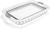 Addis Foldable 45L Laundry Basket White Grey Rectangular Collapsible view 4