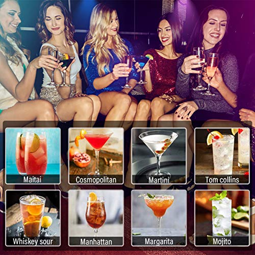 Hossejoy Premium-Cocktail Shaker Barkeeper Kit -13 Stück Bar-Werkzeug-Set mit stilvollem Bambus steht,umfasst Barkeeper… – Bild 7